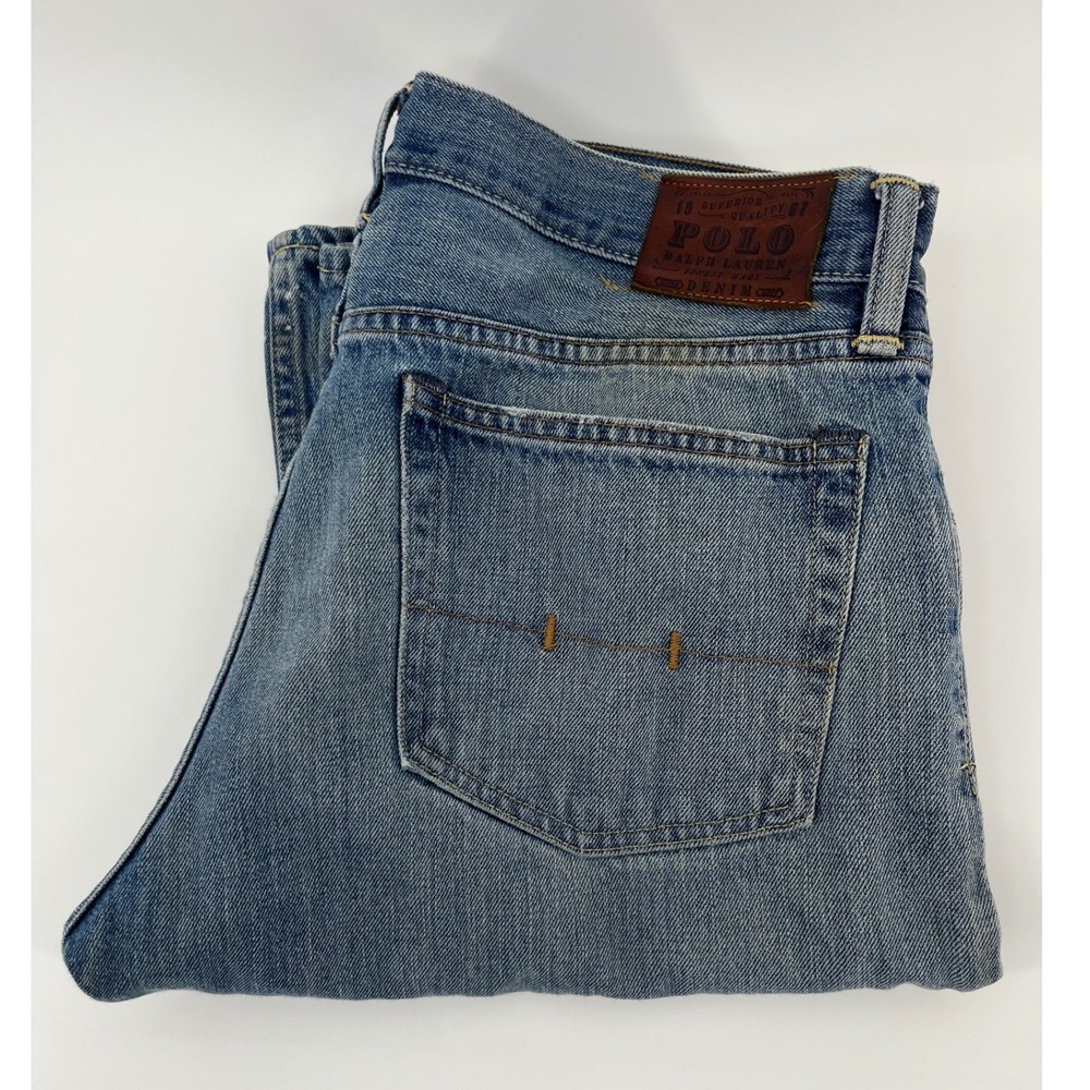 Polo Ralph Lauren Jeans Mens 33x32 Blue 867 Classic Fit Straight Leg Denim